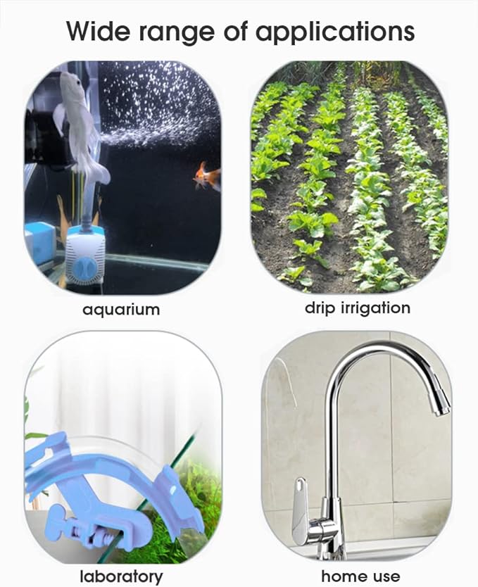 Rake-shaped hose joint air discharge diverter, Plastic Barb Hose Fitting Connector, 8-Way Outlet Air Line Pump Tubing Splitter Water Flow Divider, for Aquarium Garden Agricultural Irrigation(6Pcs)