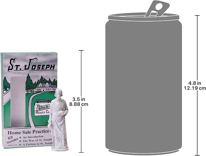 Design Toscano TW200 St. Joseph Home Sale Statue Kit, 3 Inch, Antique Stone