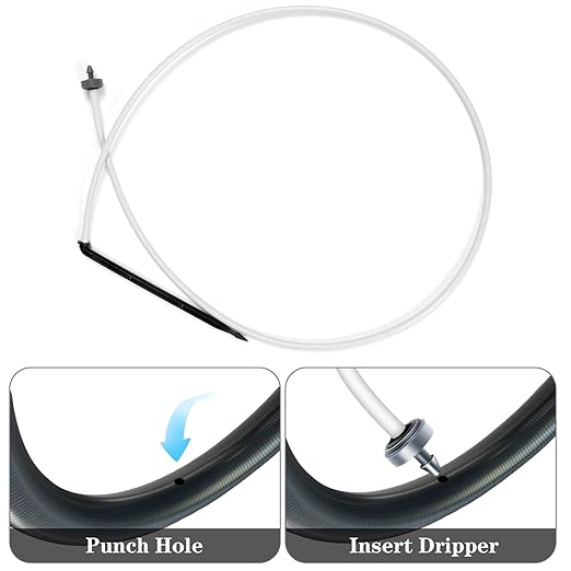 Netafim Automatic Irrigation Dripper Stake Assembly, 1 GPH, Bundle of 25 (36 Inches)