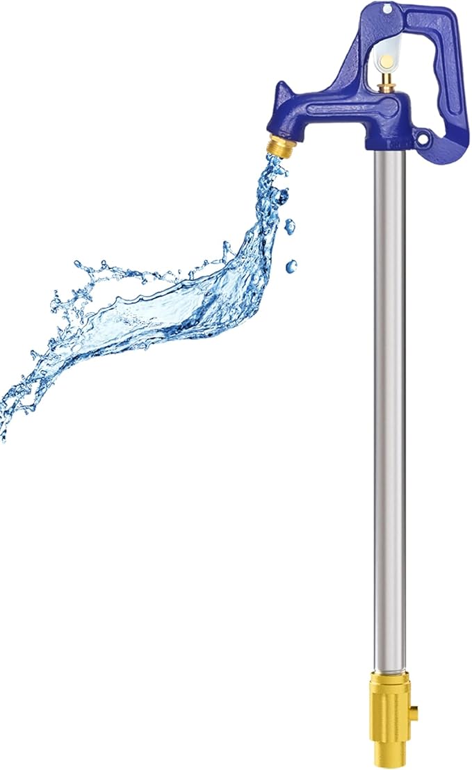 Frost Proof Yard Hydrant,4.25ft Frost Free Outdoor Faucet,Freeze Proof Outdoor Faucet 3/4" Pipe Connection,Frost Free Hydrant for Yard Garden Farm Pasture Irrigation,24" Bury Depth No Lead Hydrant