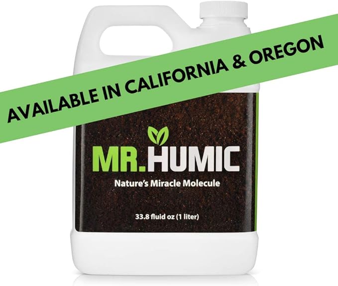 Organic Humic Acid Plant Amendment, Natural Humic Soil and Hydroponic Nutrient Enhancer - Lawn and Garden Growth, Plant Health (1 Liter)