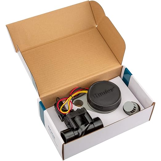 Hunter Sprinkler NODE100 NODE-100 Battery Controller with Solenoid, Small, Blue,Grey