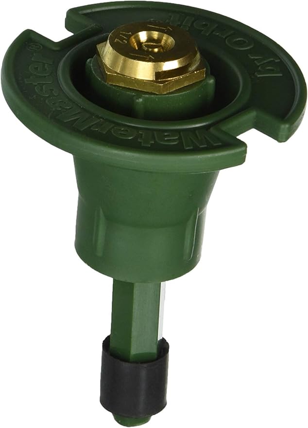 Orbit 54028 Plastic Pop-up Sprinkler Head with Brass Nozzle 1/2 Radius
