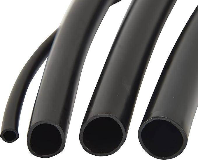 Raindrip 016010T 1/4 in. Drip Irrigation Supply Tubing, 100 ft., 1/4 in x 100 ft, for Drip Irrigation Parts, and Drip Systems, Black Polyethylene