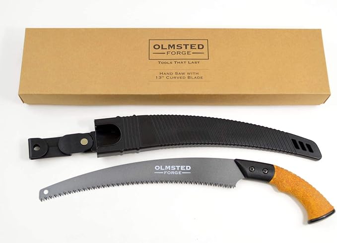 OLMSTED FORGE Hand Saw with 13” Curved Blade