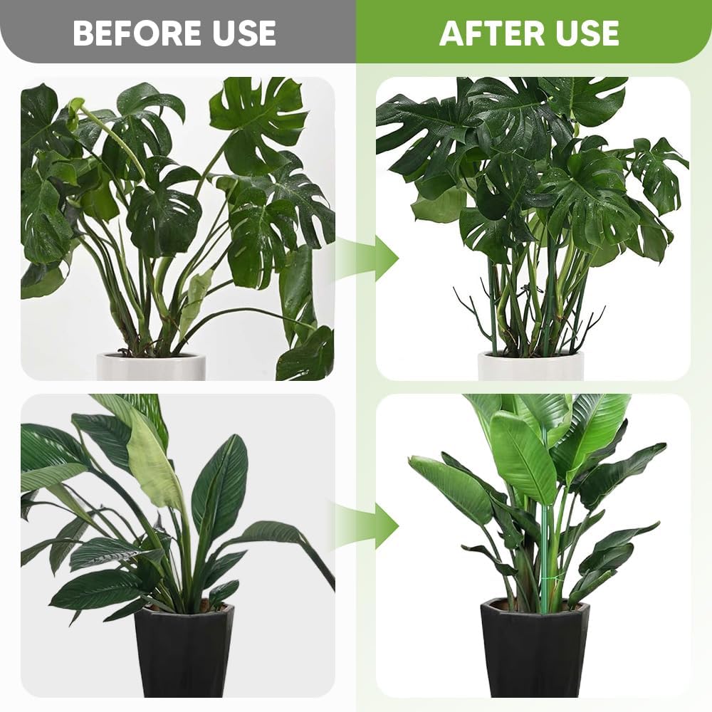 5 Pack Stackable Monstera Plant Support, Garden Plant Support Stakes for Indoor Outdoor Plants, Climbing Plant Support Structures Plant Holder Stick Moss Pole for Support Tall Potted Plants (5 Pack)