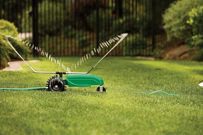 Orbit Traveling Sprinkler, Green (Traveling Sprinkler Arms & Tee Replacement)