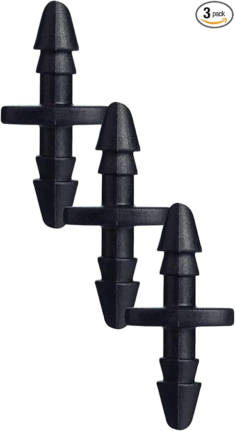 Orbit 67402 1/4" Barb Drip Irrigation, Drip Coupling, 75-Pack, Black
