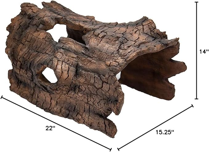 Aquascape 78324 Koi Predator Control Faux Log Fish Cave, Brown