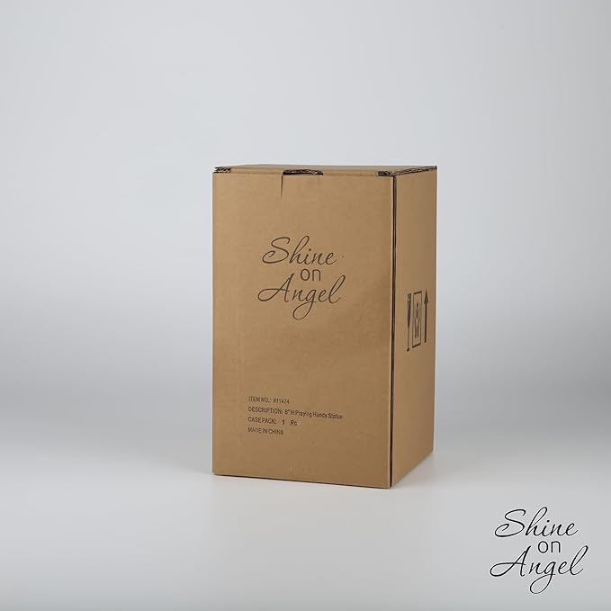 12" Angel Wings Embracing Cross and Calla Lily Garden Statue Memorial Statue