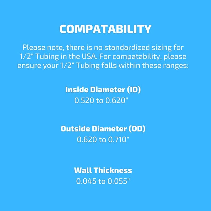 3-Pack 1/2 Inch Drip Irrigation Tubing to Faucet/Garden Hose Adapter - Reusable Connector Fittings for Most Rain Bird, Orbit, Dig, Toro 1/2 or 5/8 Tubing x 3/4" FHT
