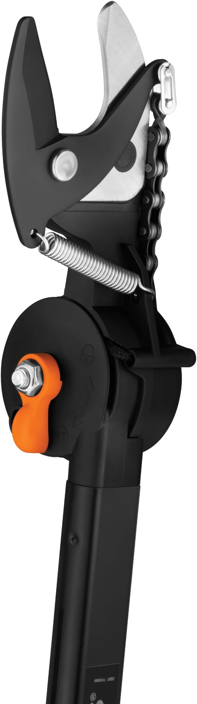 Fiskars 5ft Ropeless Tree Trimmer with Rotating Head, Long Handle Stik Pruner, Branch Cutter to Prune High Branches or Low Shrubs, Garden and Yard Tools