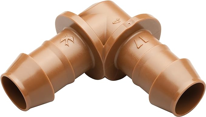 Rain Bird 1 Zone Electronic Digital Hose End Timer Bundle with 4-Pack Drip Irrigation Elbow Fittings