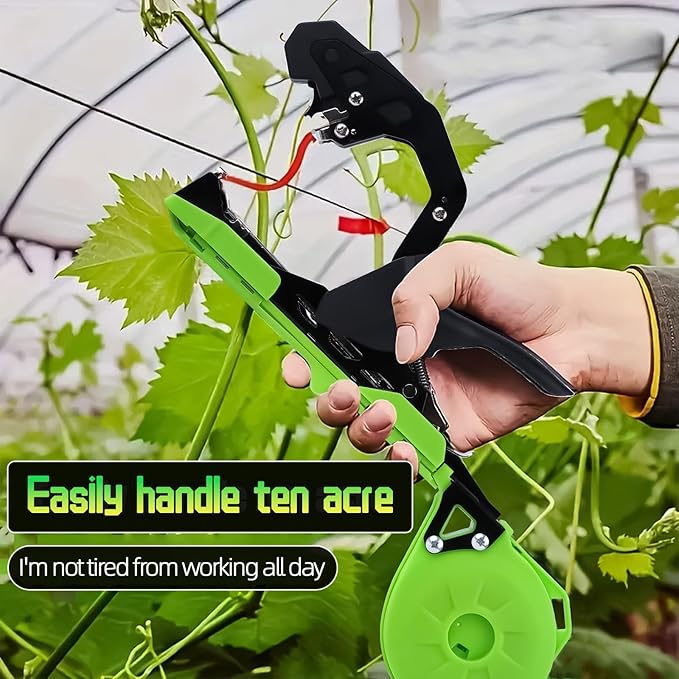 Plant Tying Machine, Lightweight Plant Tying Tape Tool, for Gardeners Farmers with Blade Replacement Garden Tapes and Staples