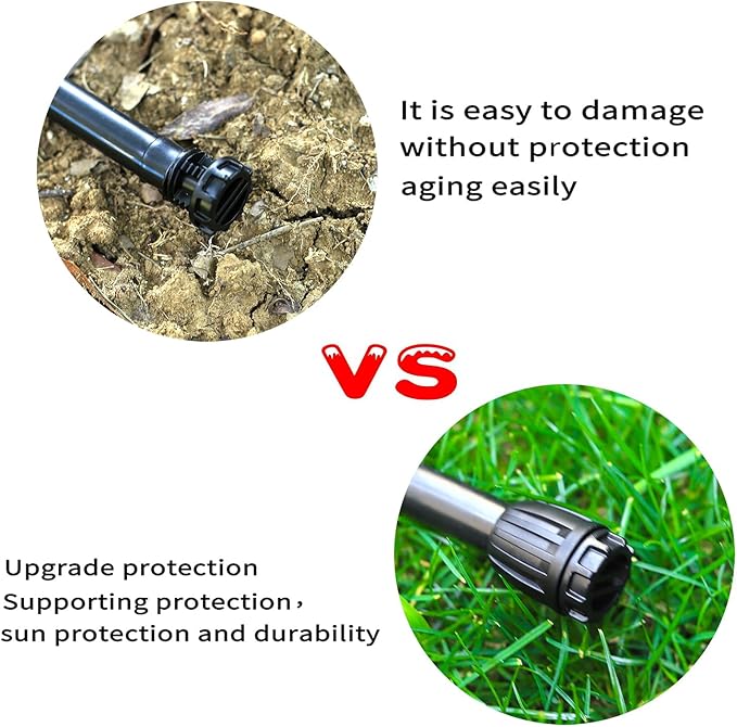 1/2 inch Irrigation Fittings End Plugs For (1/2" ID x0.6-0.63" OD) 16mm Drip Tubing Connectors-10 Pcs/pack