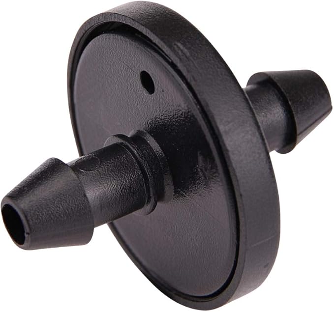 Raindrip 117025B, 1 GPH Inline Dripper for Drip Irrigation Systems, 25-Pack, Drip Irrigation Emitters for Drip Irrigation Gardening Systems, Fits 1/4-Inch Suppy Tubing, Black