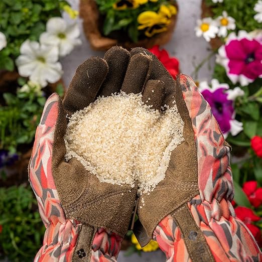 MightySorb Water Storing Crystals for Plants 8 oz. Water-Holding Polymer Hydrogel Granules Root Growth Stimulant Keeps Soil Moist Indoor Outdoor Plants Soil Amendment Prevent Over-Watering