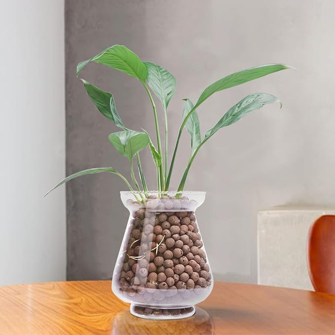 10 lbs LECA Balls for Indoor Plants, 4-16mm Clay Pebbles for Plants Hydroponic, Aquaponics, Natural Leca Balls for Soil Root Development, Orchid Potting Mix