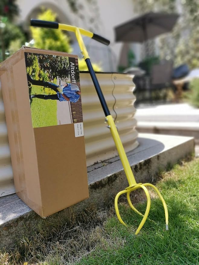 Manual Twist Tiller for Gardening, Garden Claw Hand Tiller, Steel Cultivator Tiller Lawn Aerator Soli Lossener for Gardening Bed and Plant Box