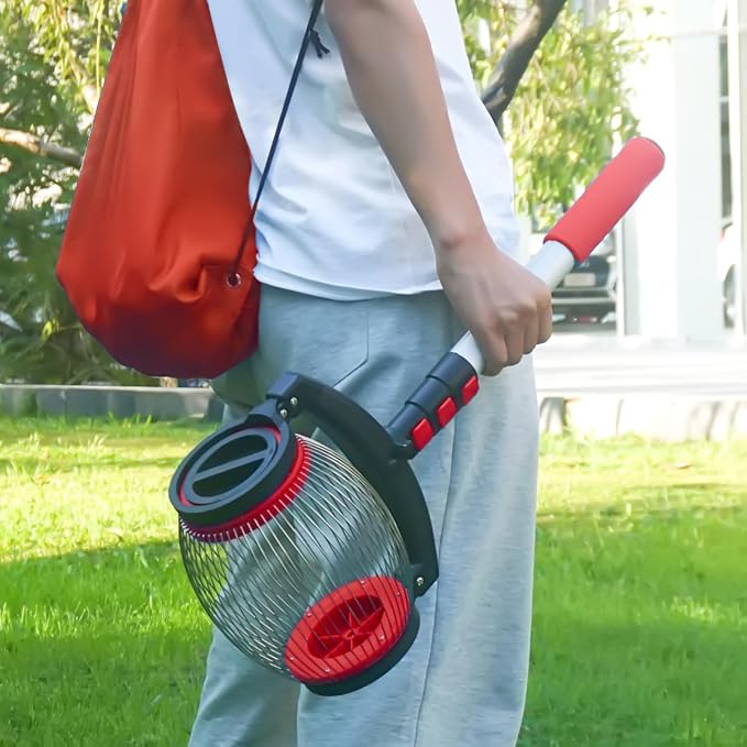 Zozen Nut Gatherer, Walnut Picker Upper Roller, Pecan Picker Upper - Side Opening Dump | Apply to Walnut, Pecan, Hickory, Chestnuts, Buckeyes, Nerf Balls, Golf, Objects Size 3/4'' to 1.5''; 1 Gallon