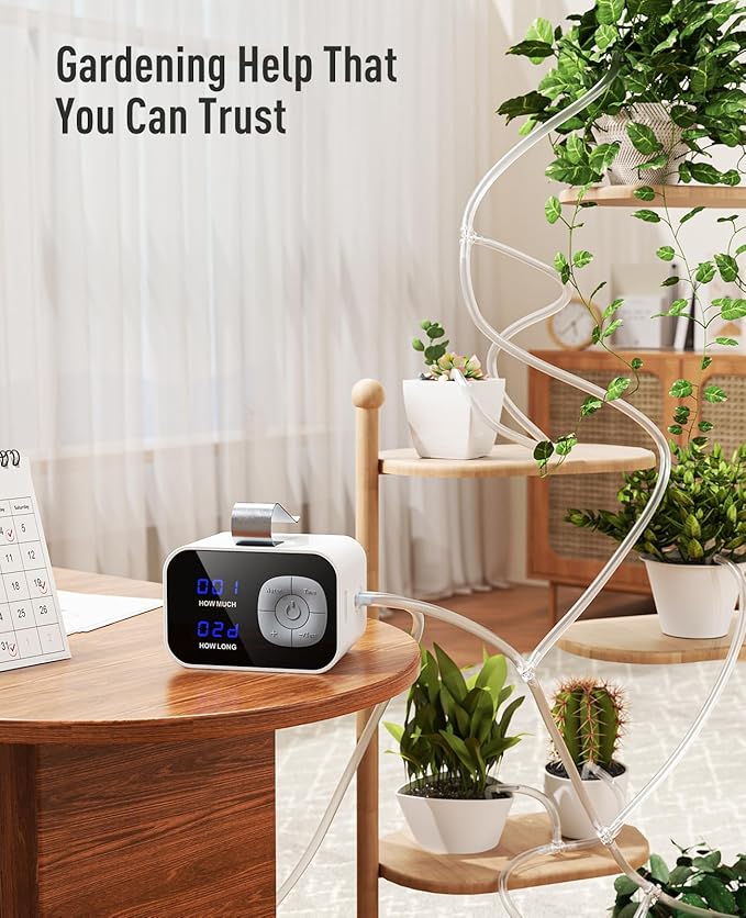 Kollea Reliable Automatic Watering System for Potted Plants-Free Watering in Seconds, Plant Self Auto Watering System for Vacation Indoor House, Drip Irrigation Kits with 60-Day DIY Watering Schedules