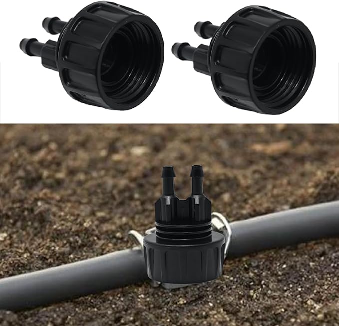 4 Pcs Drip Irrigation Tubing Faucet Adapter 1/4" to 3/4" Garden Faucet Adapter Water Drip Hose Adapter Connectors for Outdoor Faucet
