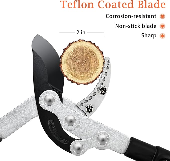 27-41'' Extendable Hand Loppers for Pruning, Tree Trimmer with 1.5" Cutting Capacity, Chops Thick Branches Ease, Heavy Duty Tree Pruner with SK5 Spare Blade