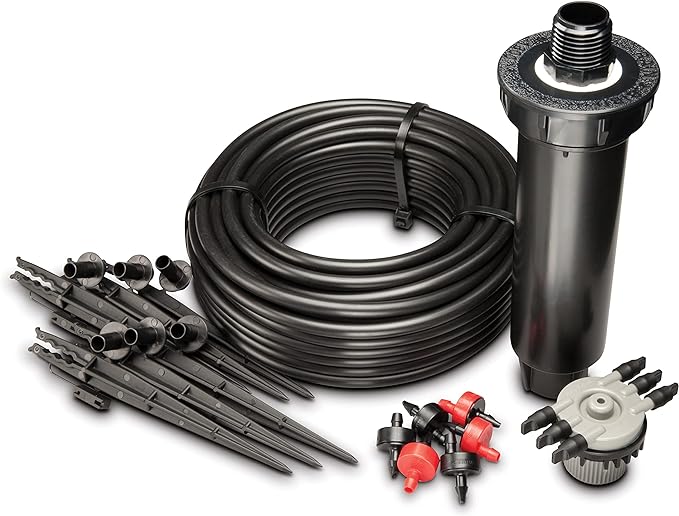 Rain Bird CNV182EMS Drip Irrigation Sprinkler Conversion Kit, 1800 Series Pop-Up to 6 Drip Emitters with 1/4" Tubing