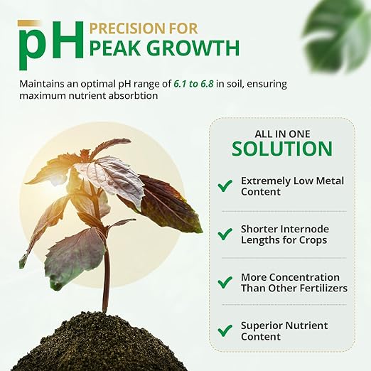 1 Gallon Gold Leaf Liquid Fertilizer Single-Step Plant Fertilizer with Every Essential Nutrient for Healthy Bigger Buds and Blooms, Optimized pH for Soil, Hydroponics, and Coco Growers