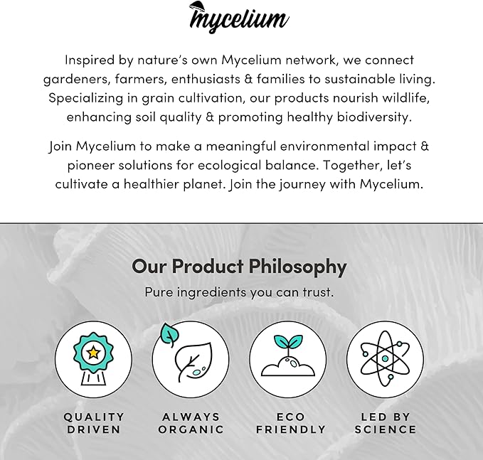 Mycelium Gourmet Mushroom All-in-One Bag - Premium Organic 10LB Blend of Oak & Soy Hull Substrate with Sterilized Millet - Perfect for Variety of Wood-Loving Mushrooms - Home Growing Made Easy