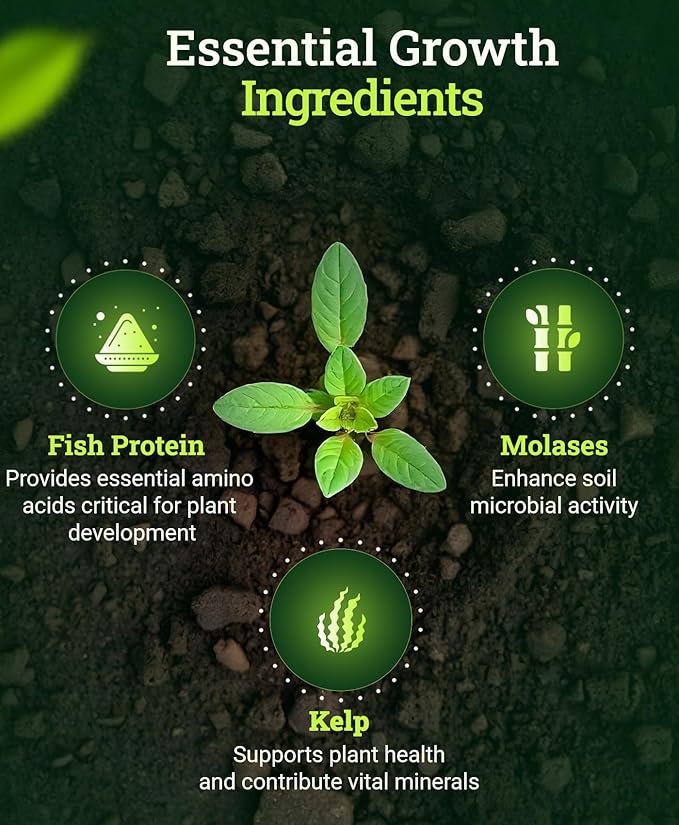 FoxFarm Bush Doctor Wholly Mackerel Fish Fertilizer, Fx14113 - Liquid Plant Nutrient for Seedlings, Transplants, and Vegetative Growth – NPK 3-1-0 (Pint)