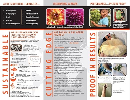 22.2 lb (10 kg) Be+ Granules Bio-Fertilizer +Amino Acids +Beneficial Microbes