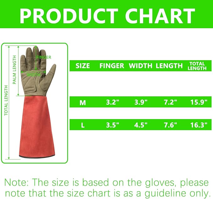 Professional Rose Pruning Thorn Proof Gardening Gloves with Long Forearm Protection for Men and Women
