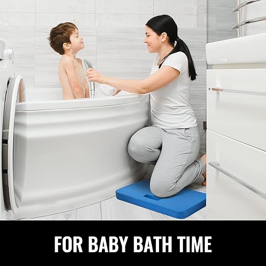 NETANY Extra Thick Kneeling Pad for Gardening, Comfortable Knee Pad Cushion, Extra Large Foam Kneeler Mat for Gardening, Baby Bath, Work, Exercise & Yoga, Mechanic, 17.8 x 11 x 1.5 in, Blue