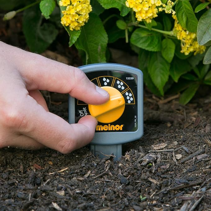 Melnor 65099-AMZ HydroLogic 1-Zone Digital Water Timer with Moisture Sensor Amazon Bundle, Timer & Moisture Set