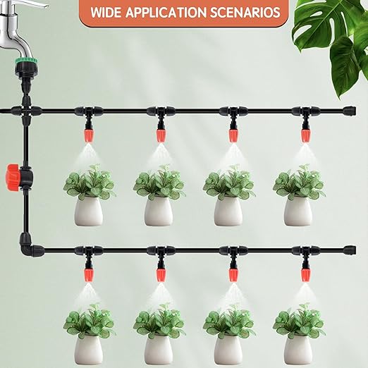 Drip Irrigation Fittings for 1/4 inch Tubing (0.16" ID x 0.28" OD), 20 Pcs Anti-Drop Locked Barbed Reducing Elbows for Drip Line Connectors
