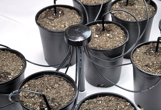 One Stop Outdoor USA Made - (Qty. 100) 6 inches Angled Drip Emitter Stakes for Irrigation, Greenhouse, Garden, and Hydroponics Growing - for 1/8inches Tubing