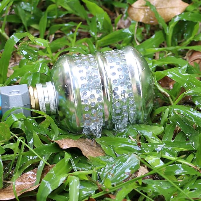 STYDDI Gentle Flow Metal Bubbler Sprinkler Head, Aluminum Alloy Garden Hose Bubbler for Delicate Watering, Gentle and Soften, Great for Newly Planted Shrubs, Trees and Flowerbeds, 2 Pack