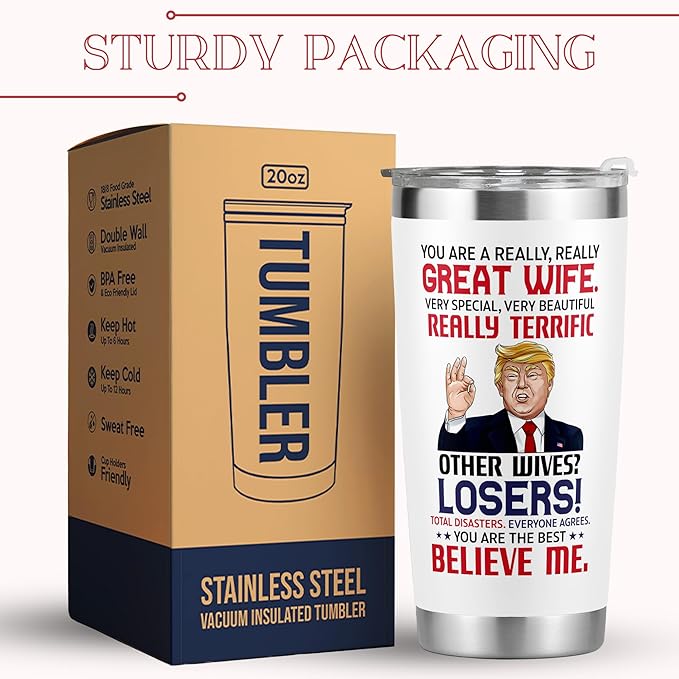 Gifts for Wife - Wife Gifts, Gifts for Her - Wedding Anniversary, Wife Birthday Gift Ideas, Valentines Day Gifts for Wife, Mothers Day Gifts for Her Wife - I Love You Gifts for Her - 20 Oz Tumbler