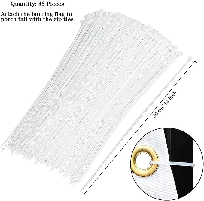 USA Pleated Fan Flag American US Bunting Flag Patriotic Half Fan Banner Flag with Canvas Header and Brass Grommets for 4th of July Memorial Day Indoor Outdoor Decoration (16, 1.5x3 Feet)