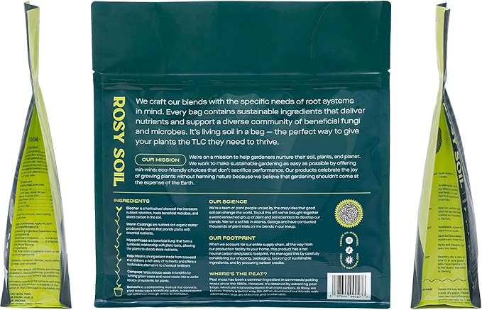 Plant Food - Microbially Active Fertilizer for Houseplants, Herbs, Flowers – Enriched with Biochar, Kelp, and Worm Castings – Organic Food for Healthy Growth – 2 Quarts
