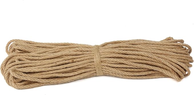 Natural Jute Twine,164 Feet 8mm inch Hemp Twine Rope for Gift Wrapping Craft Plant Garden Christmas Handmade Arts Decoration Packing String Home Decor