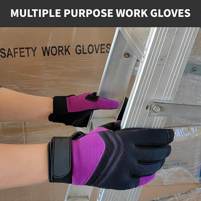 Thorn Proof&Puncture Resistant Gardening Gloves with Grip,Garden Gloves for Women, Leather Work Gloves,Gifts