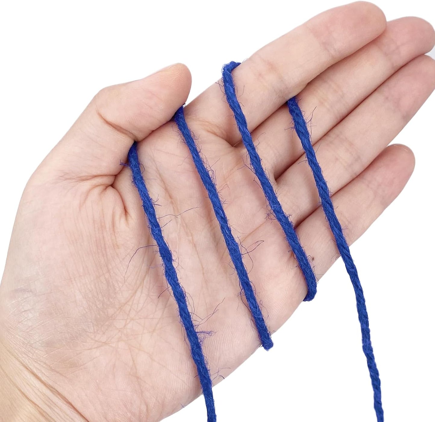 Leecogo Royal Blue 2.5mm Jute Twine 328 Feet Heavy Duty Garden Twine String for Gardening Plant Crafts and Decorative Projects