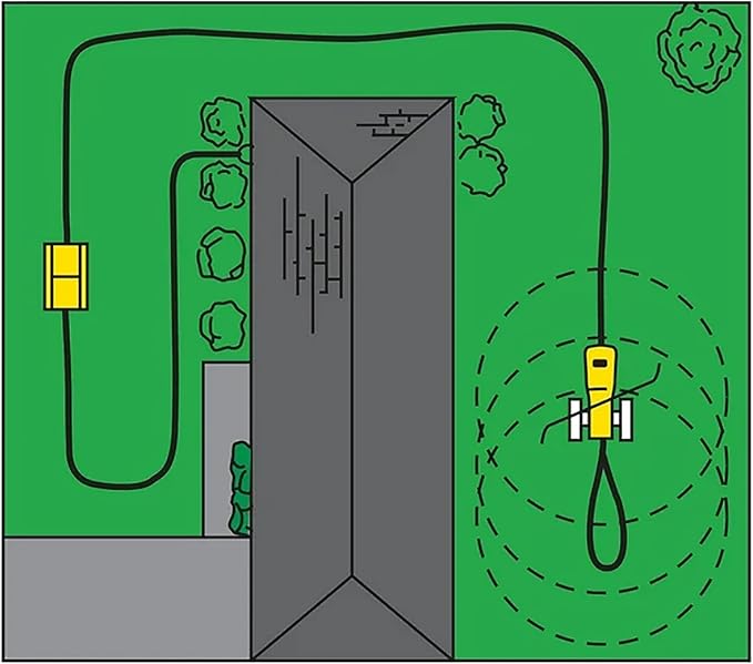 Nelson Rain Train Traveling Sprinkler for Yard, Heavy Duty Rotating Lawn Sprinkler with Large Area Coverage, Yellow