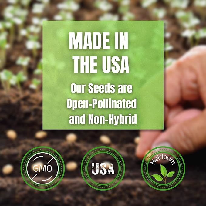 Survival Garden Heirloom Seeds Non GMO - 105 Varieties of Herb, Fruit and Vegetable Seeds for Planting Home Garden Plus Seed Storage Organizer Vault - Non Hybrid Open Pollinated by Grow For It