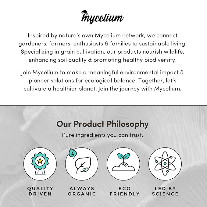 Mycelium Gourmet Mushroom All-in-One Bag - Premium Organic 10LB Blend of Alder & Soy Hull Substrate with Sterilized Milo Grain - Perfect for Variety of Wood-Loving Mushrooms - Home Growing Made Easy