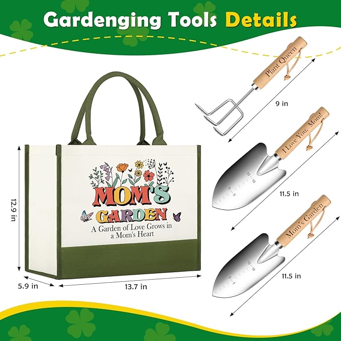 Gardening Tools Gifts for Mom, Mom Gardening Gifts from Daughter Son, Unique Mom Birthday Gifts Mom Gifts for Plant Lover Mom Stepmom