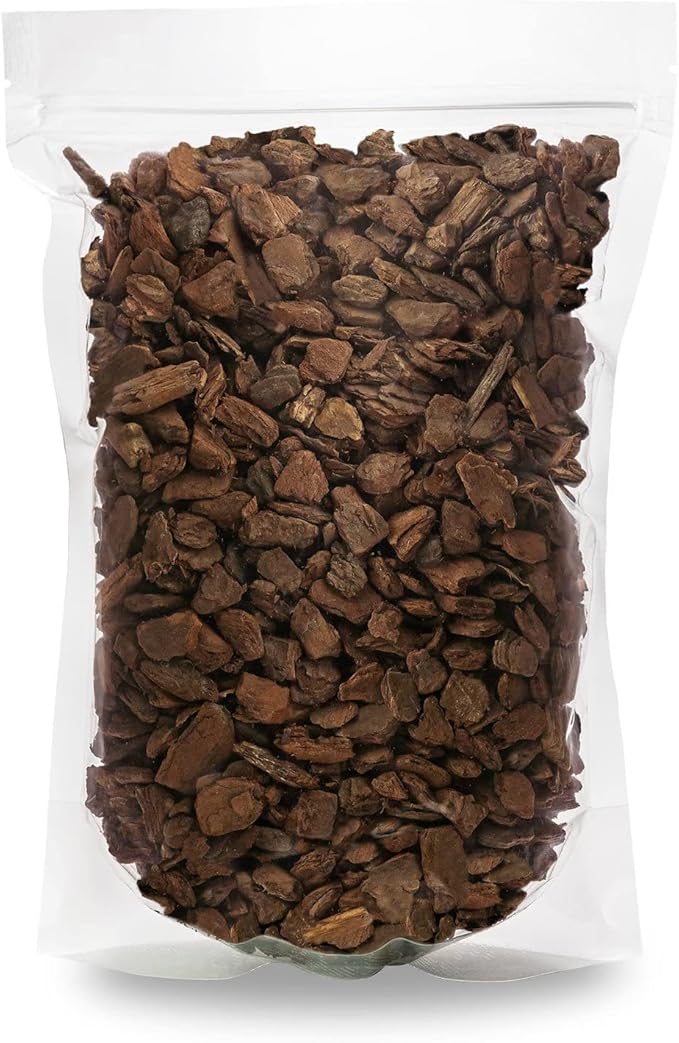 New Zealand Pinus Radiata Bark - 20 Quart - Organic Hand Mixed New Zealand Orchiata Pine Bark for Orchids - Medium Chips 9-12mm - (4 Bags of 5 Quart)