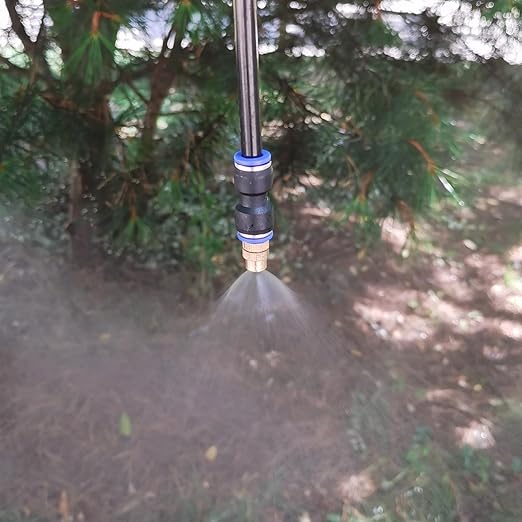 Update 82Ft Irrigation Copper Nozzle System, Automatic Irrigation System with Replaceable 360°Bendable Sprayer,atomizing Copper Nozzle for Watering System for Garden Plant Lawn Patio and Yard.(20)